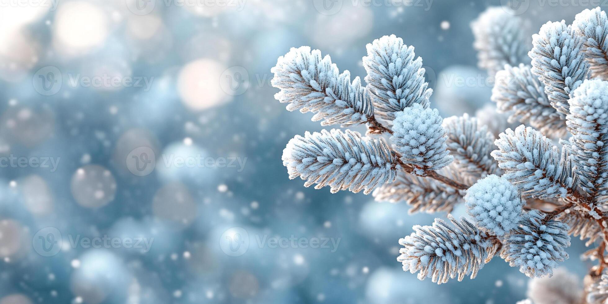 Winter-themed background with soft, snowy textures and a blank copy space for text photo