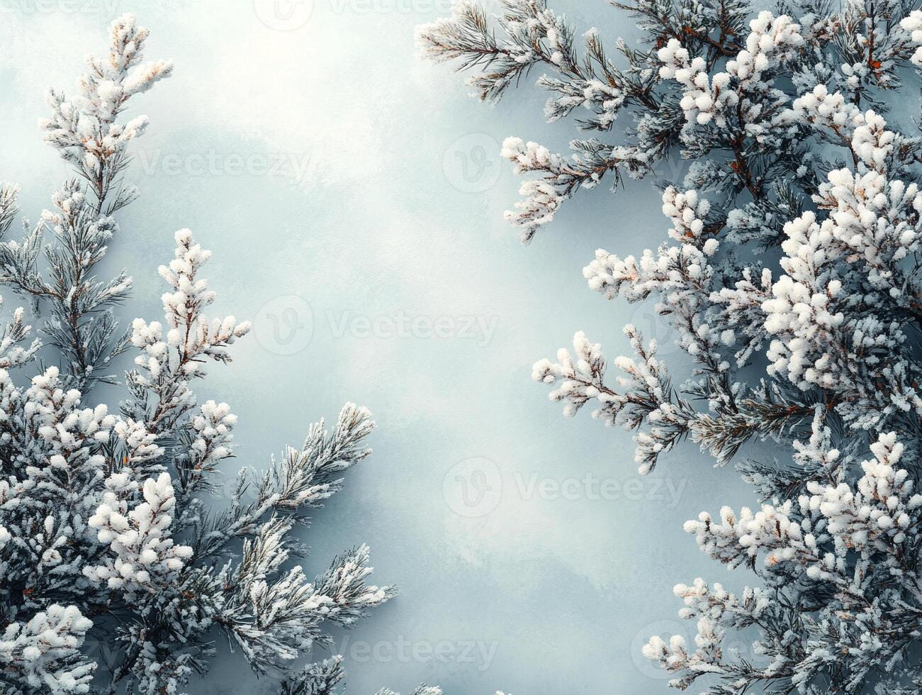 Winter-themed background with soft, snowy textures and a blank copy space for text photo