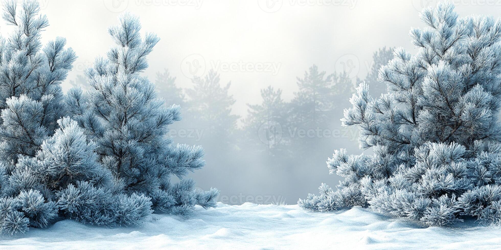 Winter-themed background with soft, snowy textures and a blank copy space for text photo