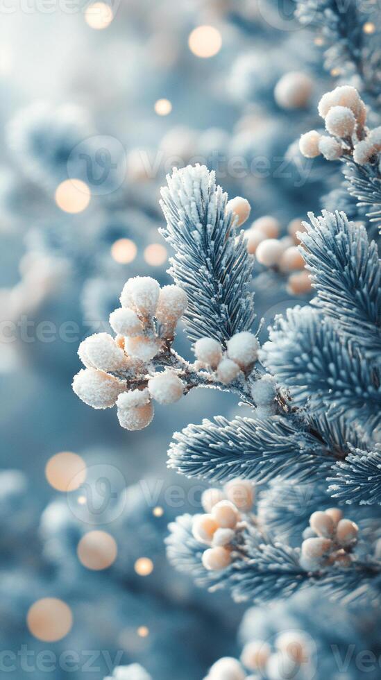 Winter-themed background with soft, snowy textures and a blank copy space for text photo