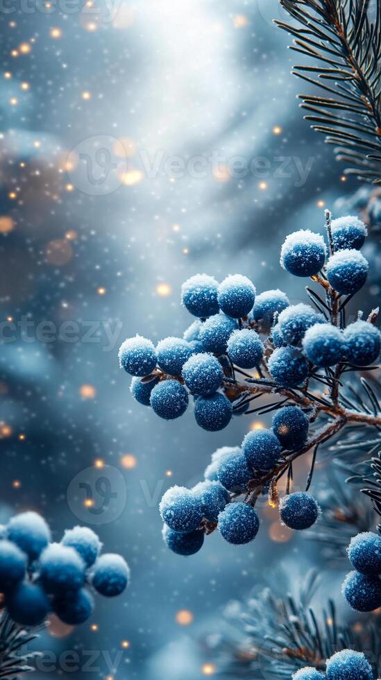 Winter-themed background with soft, snowy textures and a blank copy space for text photo