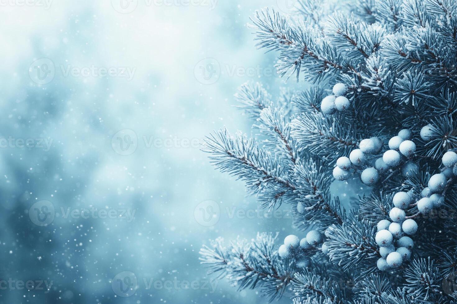 Winter-themed background with soft, snowy textures and a blank copy space for text photo