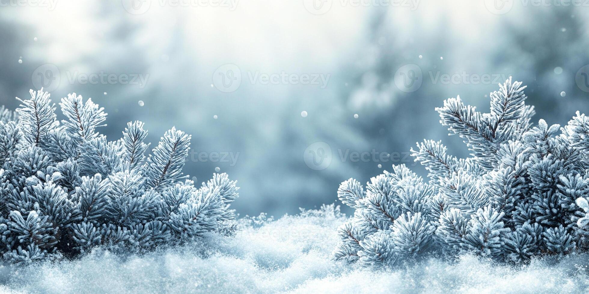 Winter-themed background with soft, snowy textures and a blank copy space for text photo