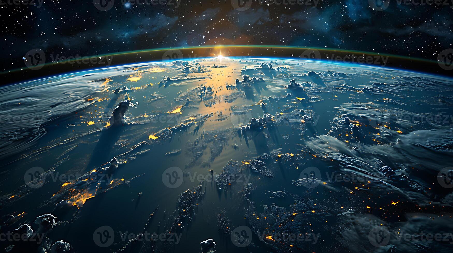 Earth, space, night, sunrise, planet, earth, space, space, earth, space photo