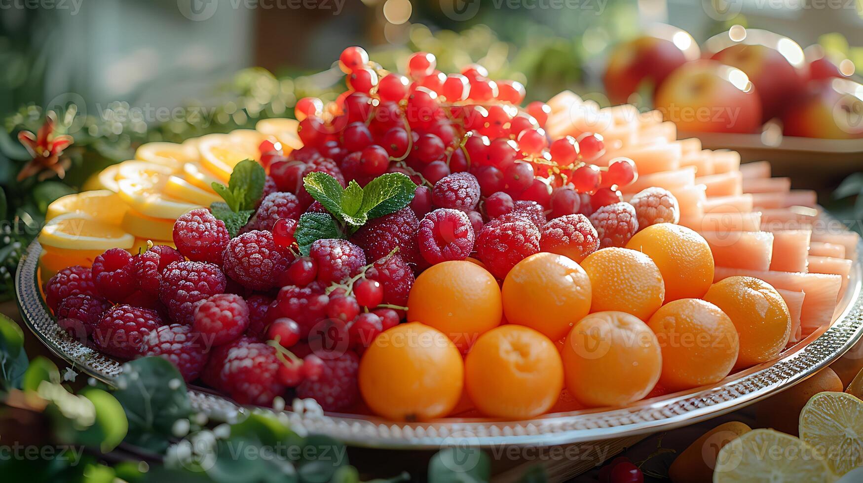 A fruit platter with fruit on it photo