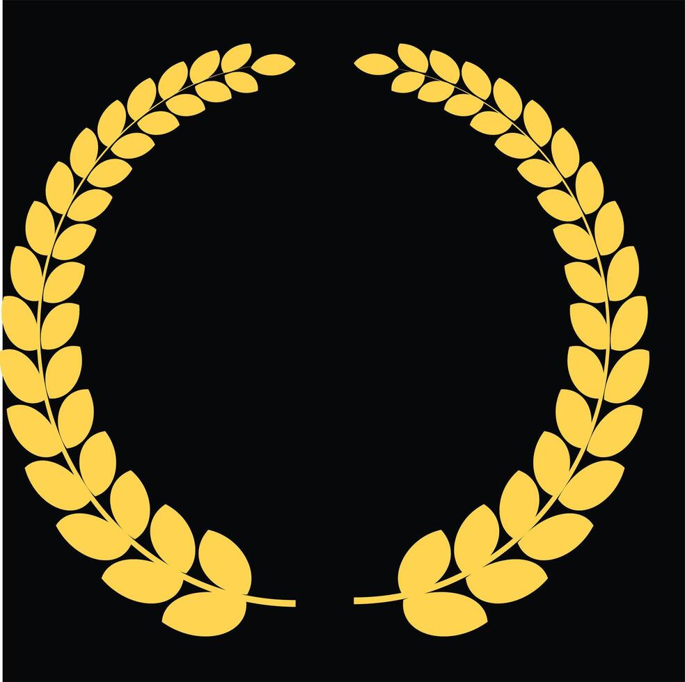 Wreath Logo Shape vector