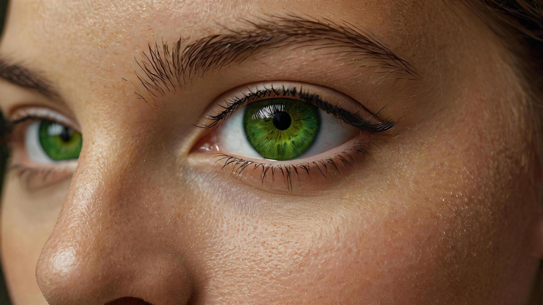 Beautiful green eyes, photo