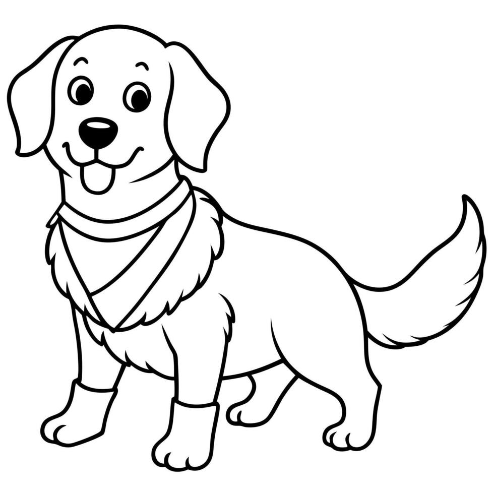 Cute dog Golden retriever with super hero costume help people and perform a mission isolated clear background. funny moment. pet concept. with . vector