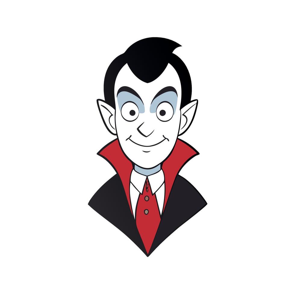 Concept art illustration of count Dracula vampire vector
