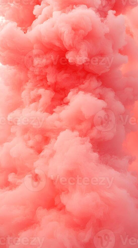 A pink cloud of smoke is shown in the air photo