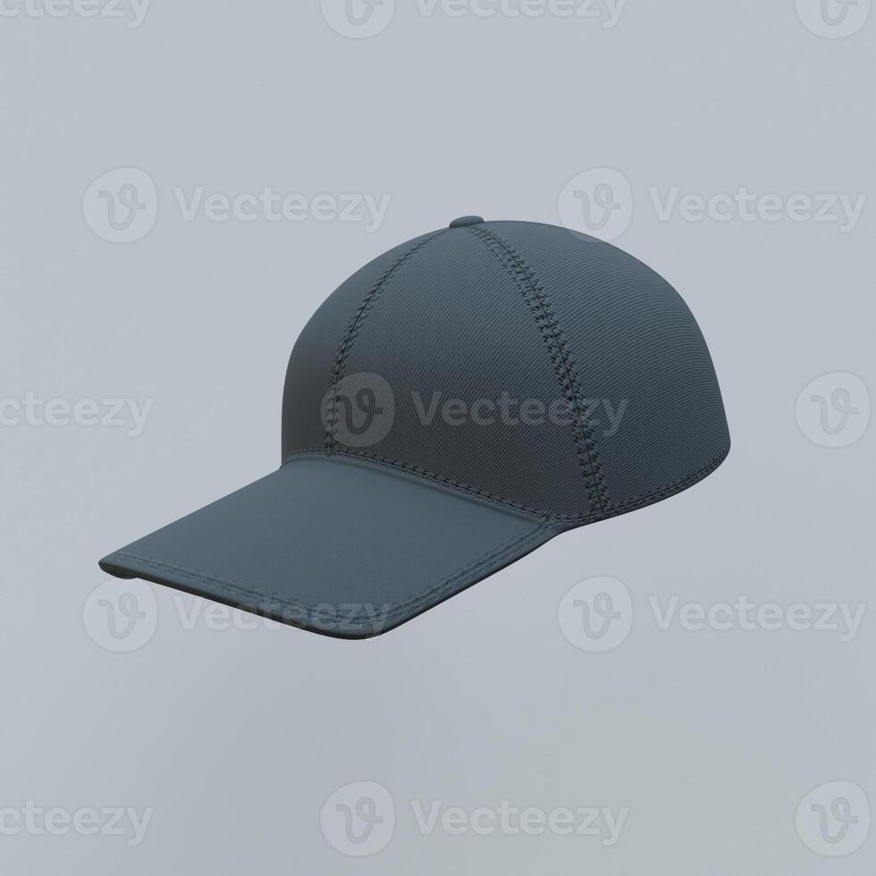 3d Render of baseball cap photo