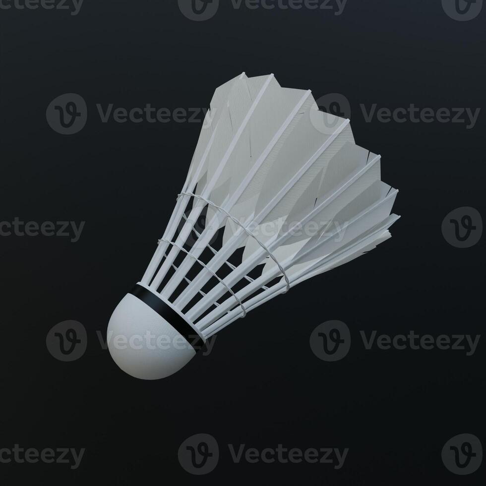 3d Render of Shuttlecock photo