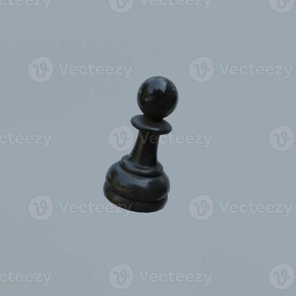 3d Render of Chess pieces photo