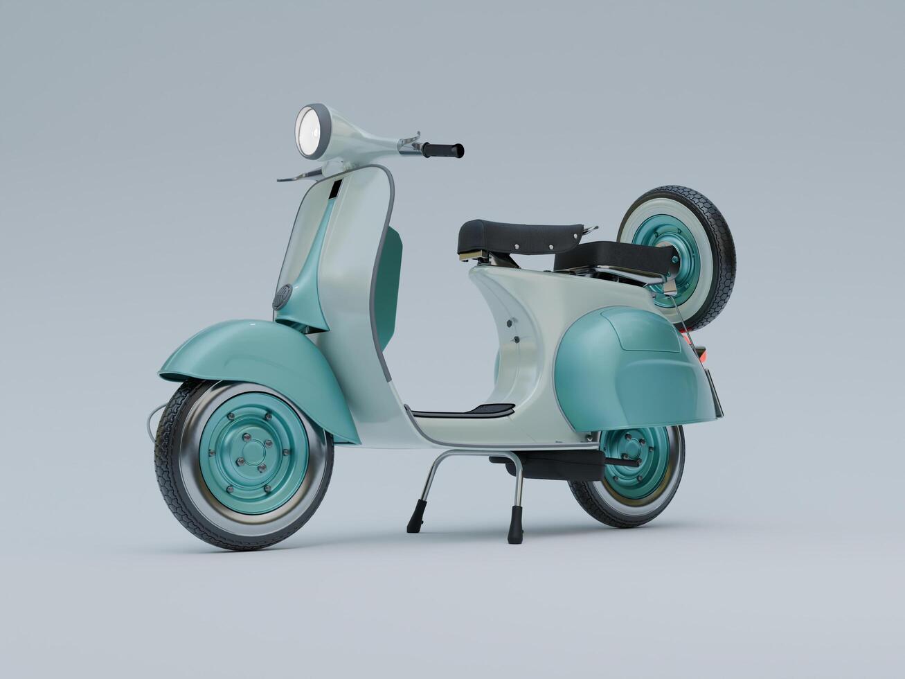 Scooter isolated on white background photo