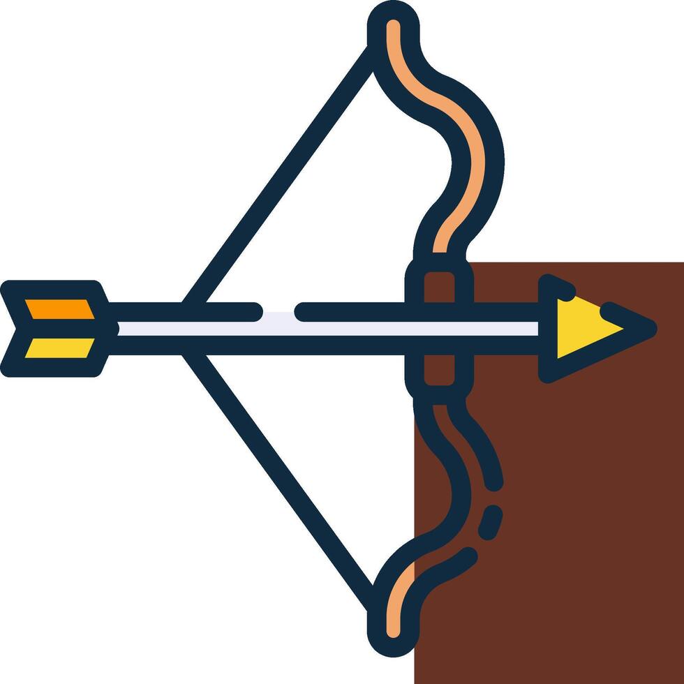 An arrow and bow icon on a white background vector