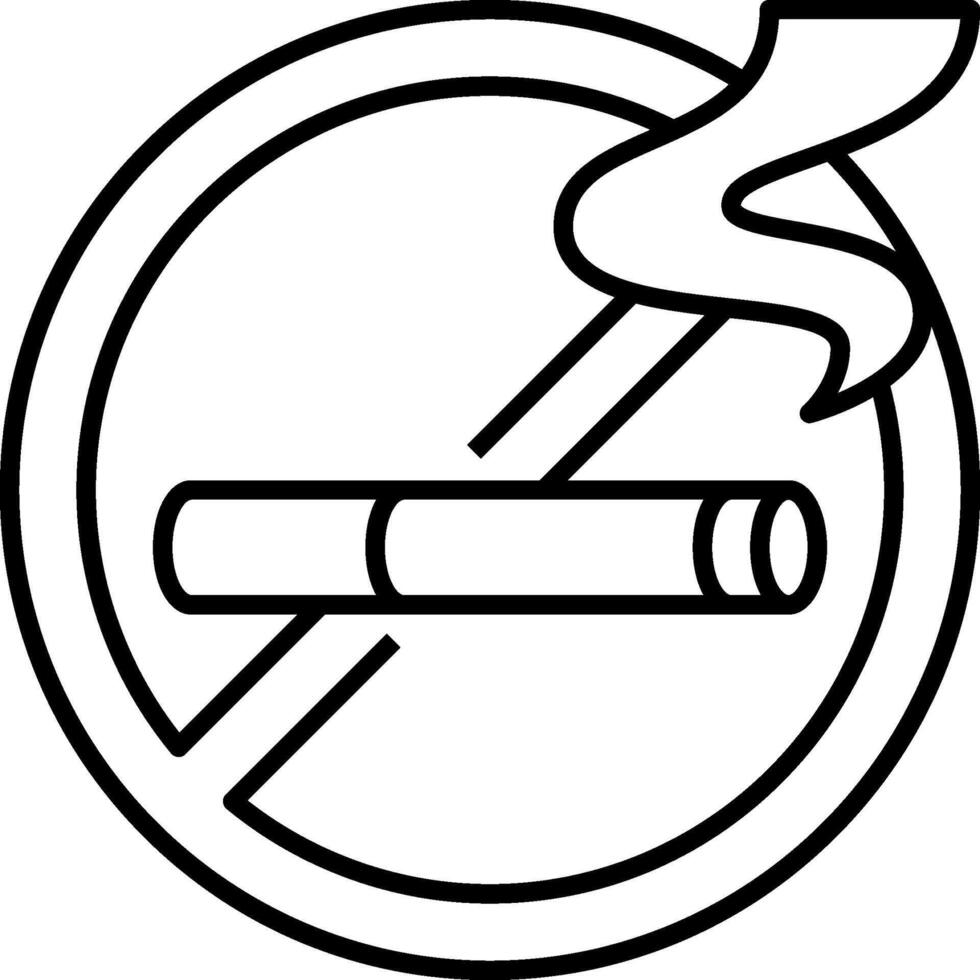 No smoking sign illustration vector