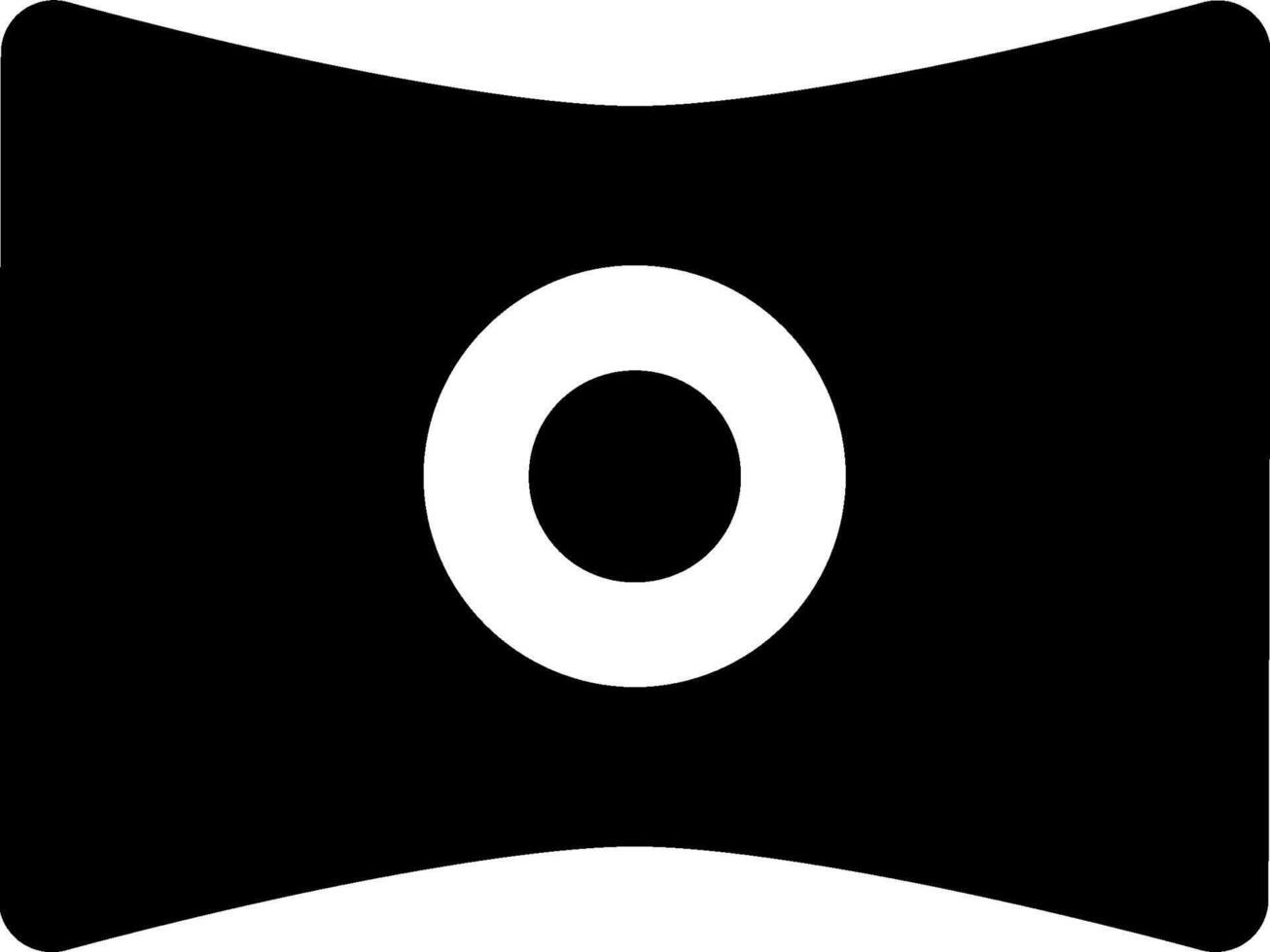A black and white logo of a person with a white o vector
