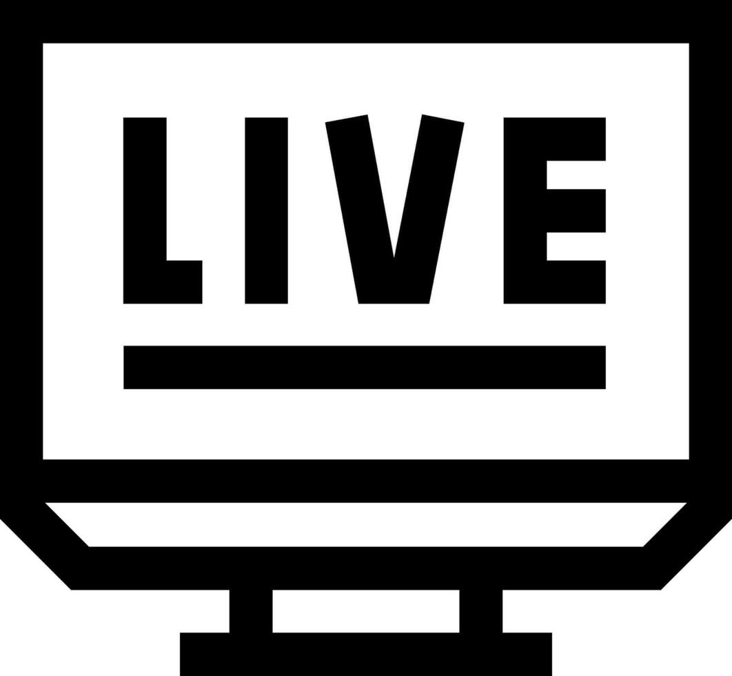 Live streaming icon illustration vector