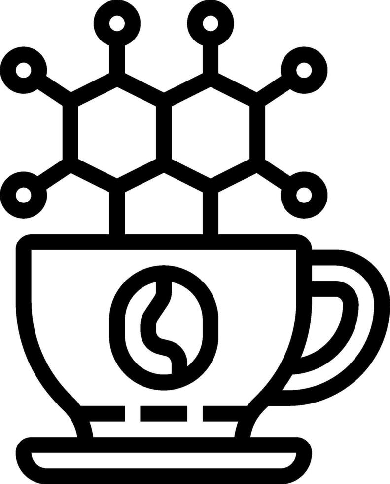 Coffee and coffee beans icon vector