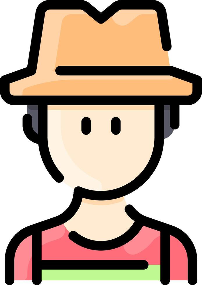Farmer icon illustration vector