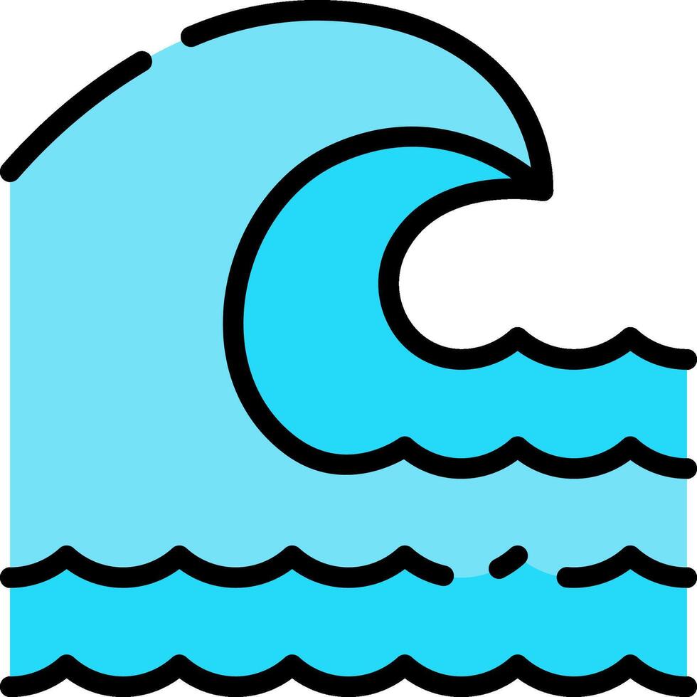 Ocean wave clip art vector
