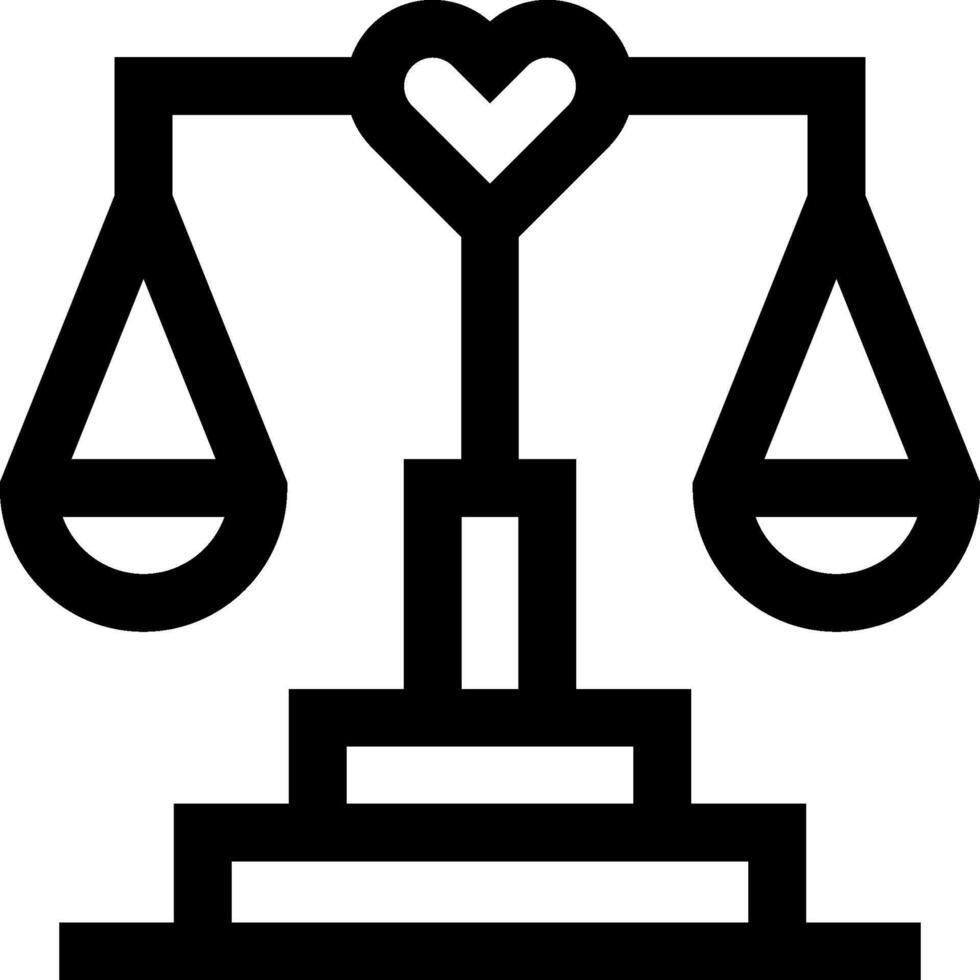 A heart scale icon on a white background vector