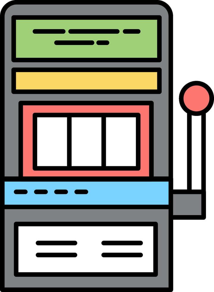 Slot machine icon vector