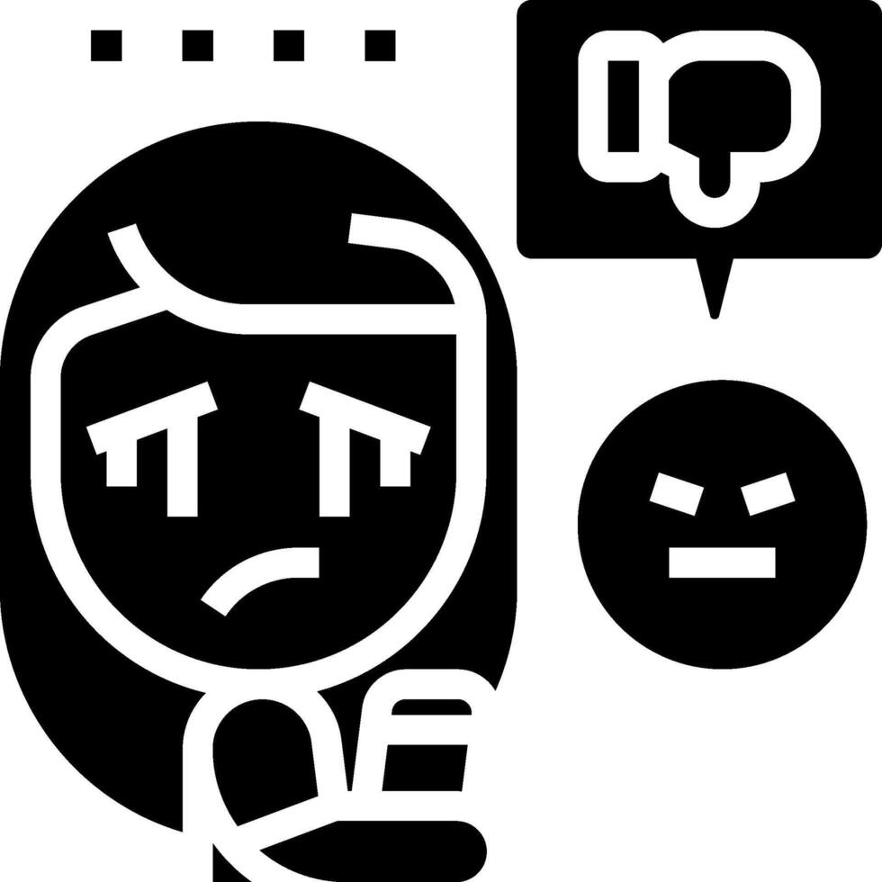 A black and white image of a woman with a phone and a speech bubble vector