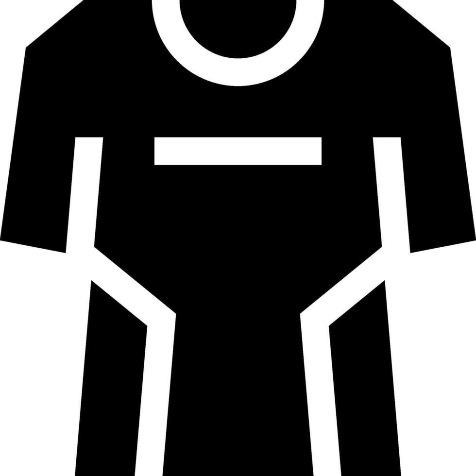 A black and white illustration of a shirt vector