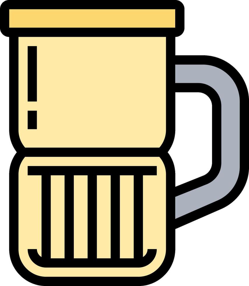 A coffee maker icon on a white background vector