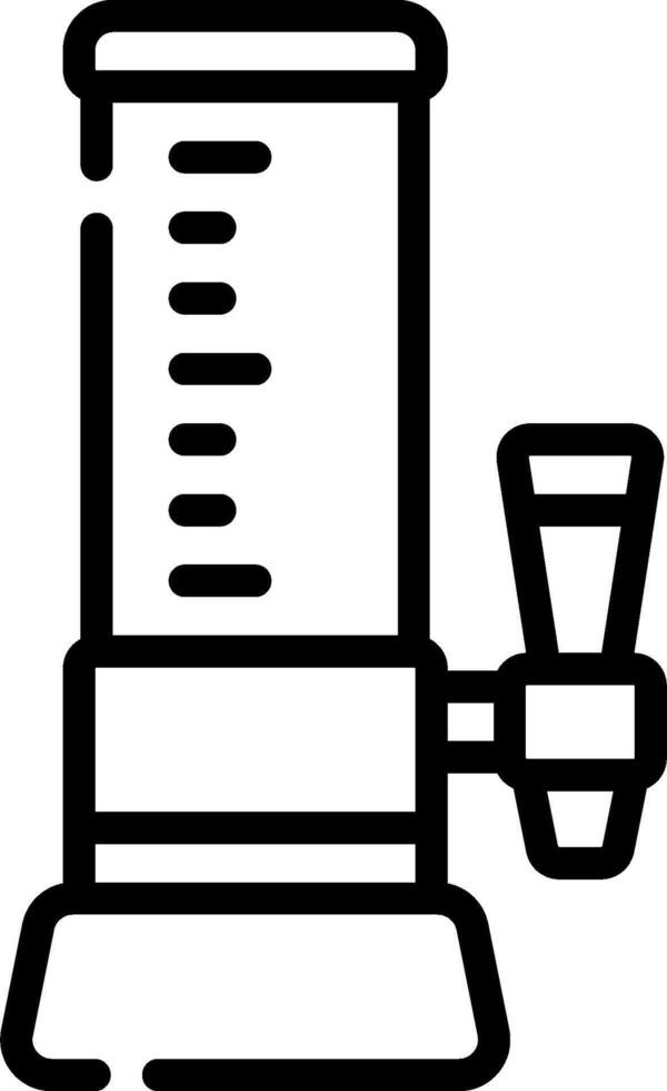 A black and white illustration of a coffee machine vector