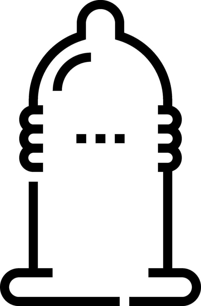 A black and white icon of a man in a hat vector