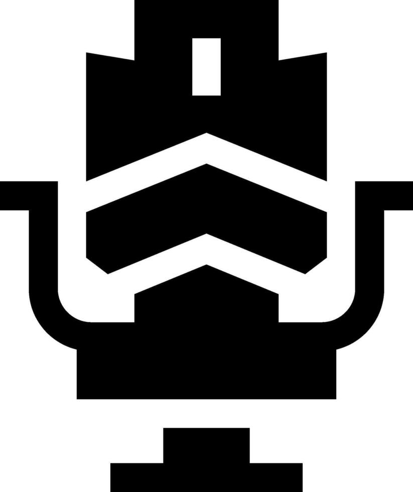 A microphone icon with a black background vector