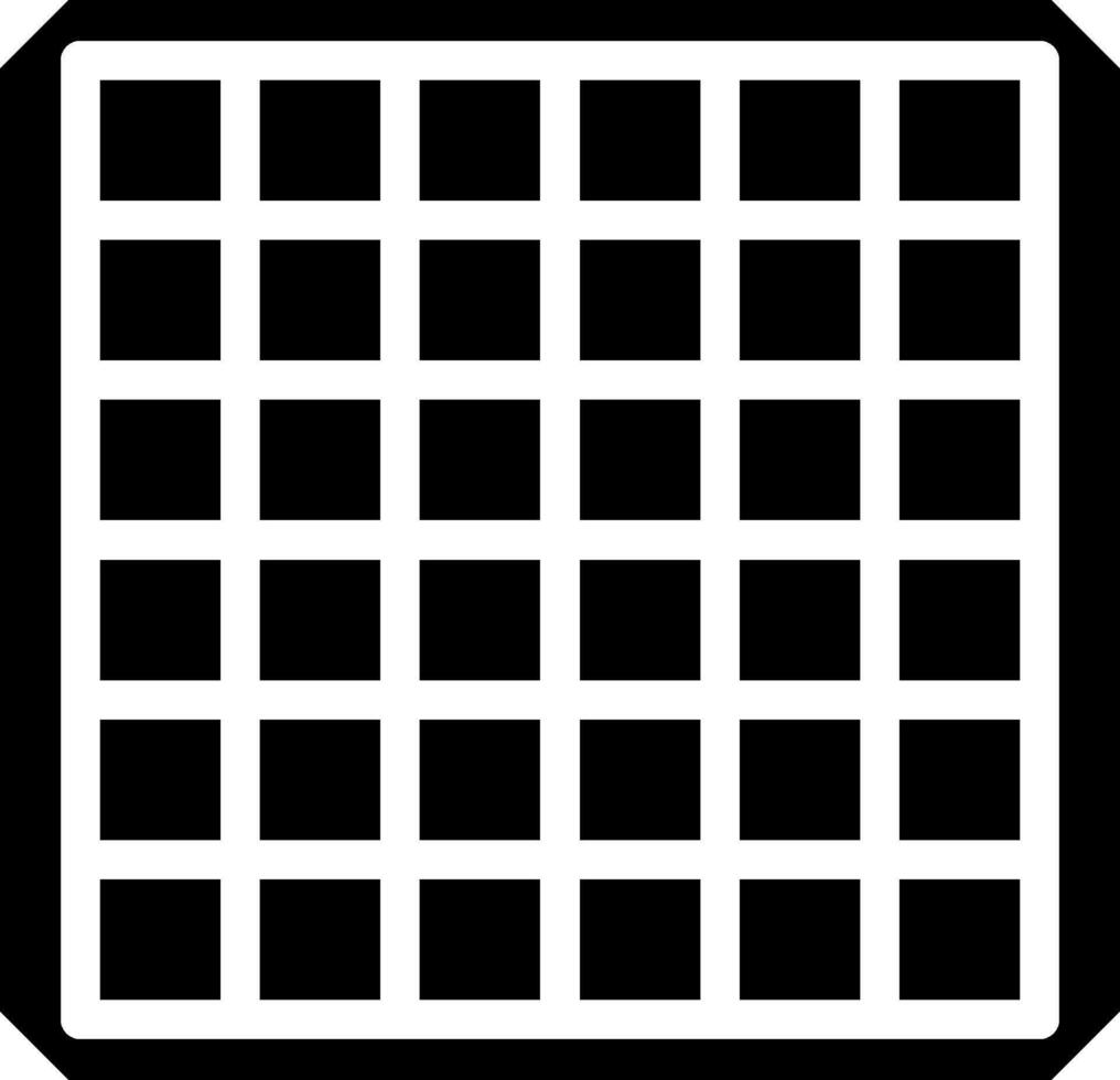 A square with squares on it, black and white vector