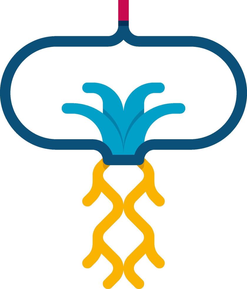 A pineapple with a stem and a leaf vector
