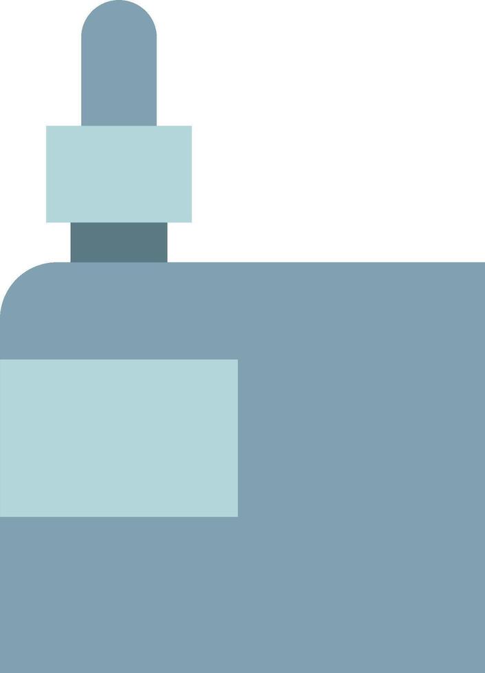 A blue bottle with a white cap on it vector