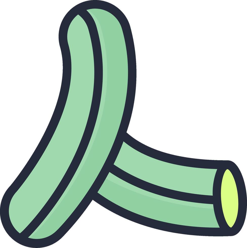 A green banana icon on a white background vector
