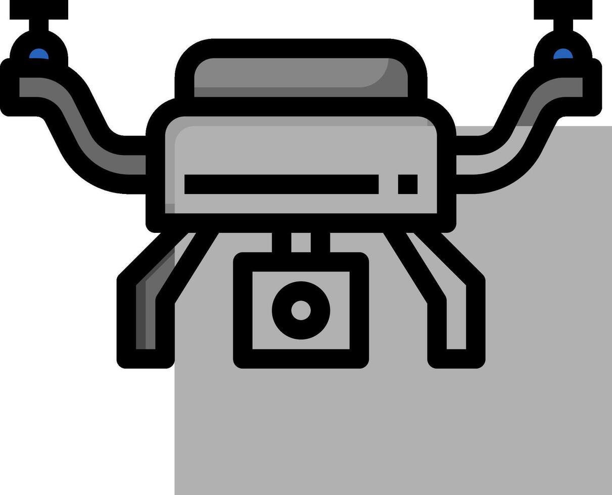 A black and white image of a drone vector