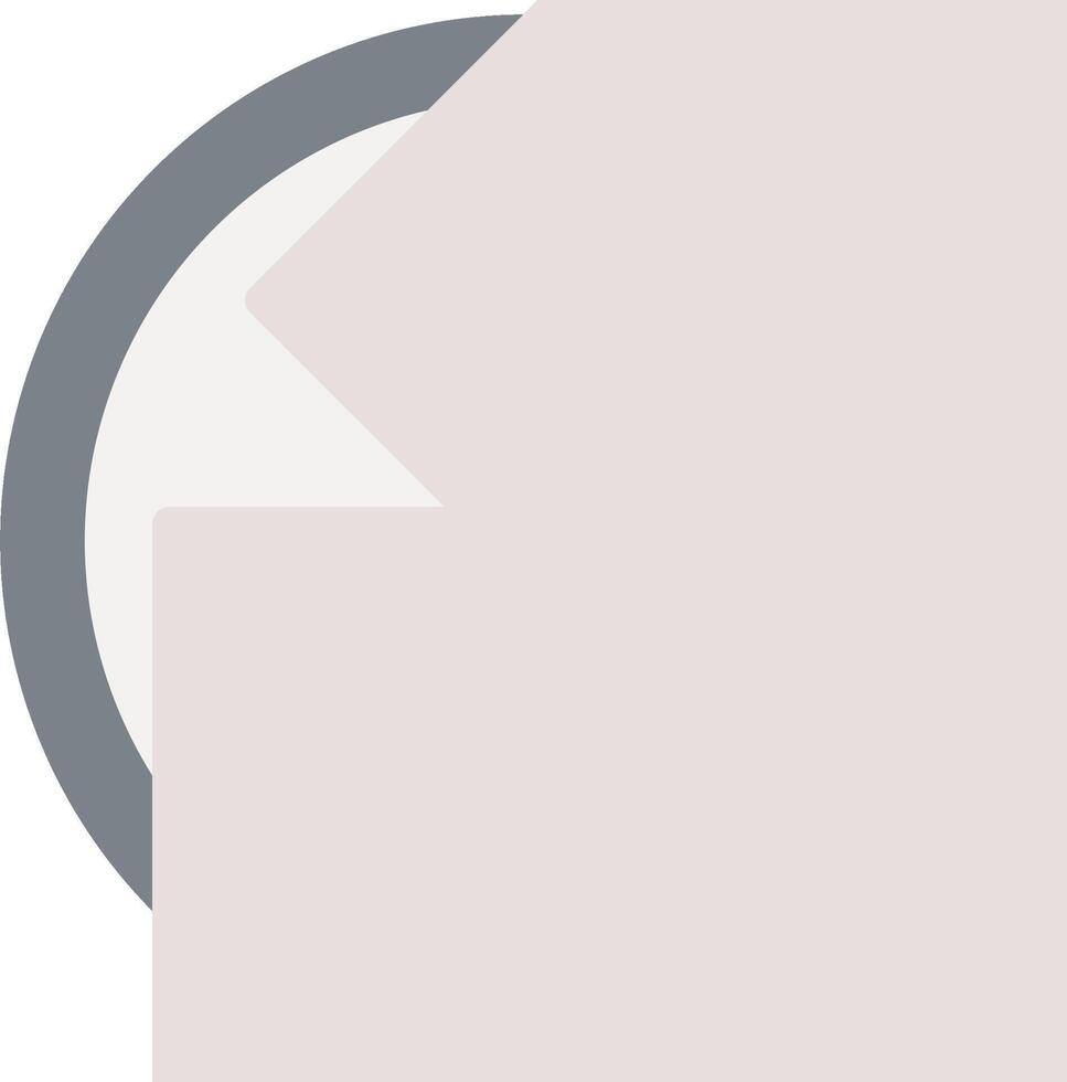 A white sheet with a gray circle on it vector