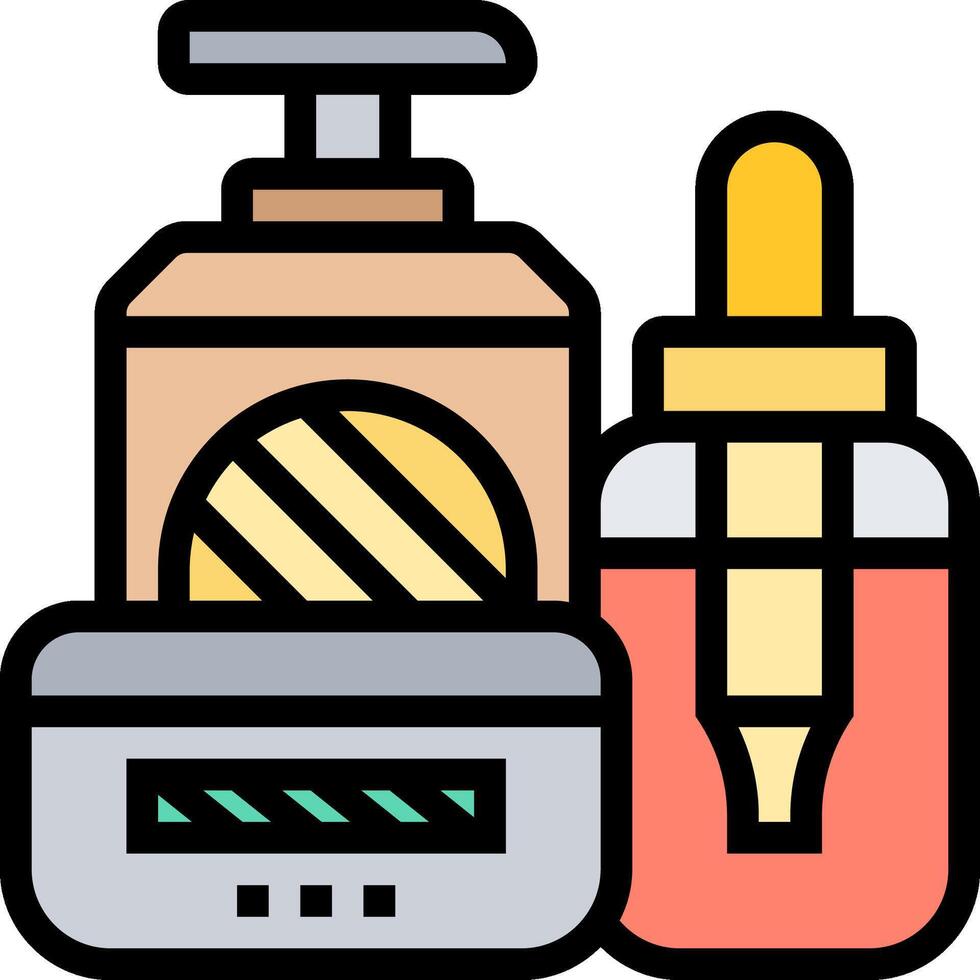 A bottle of perfume and a bottle of perfume vector