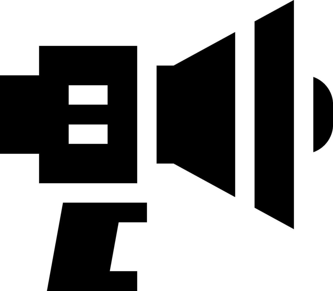 A black and white image of a speaker vector