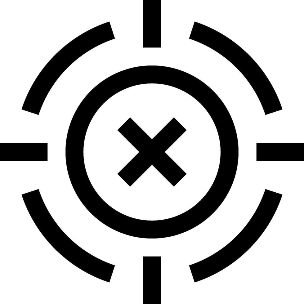 A black and white logo with an x in the center vector