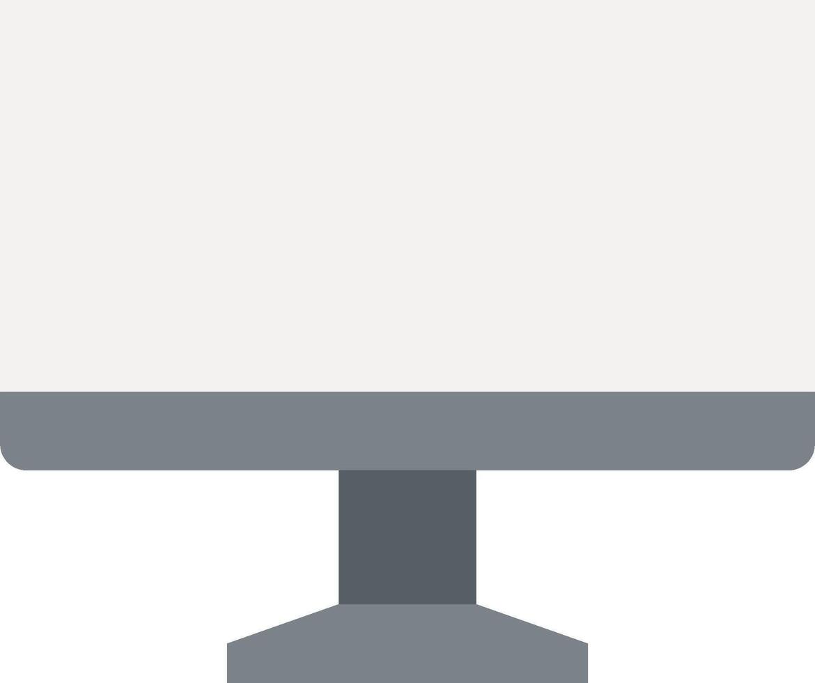 A computer monitor with a blank screen vector
