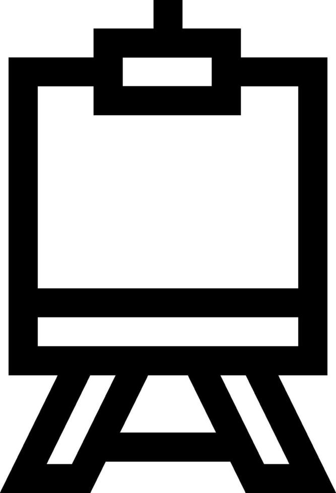 An icon of a painting easel on a white background vector