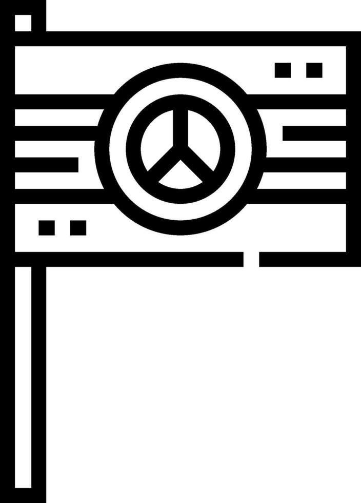 Peace flag icon illustration vector
