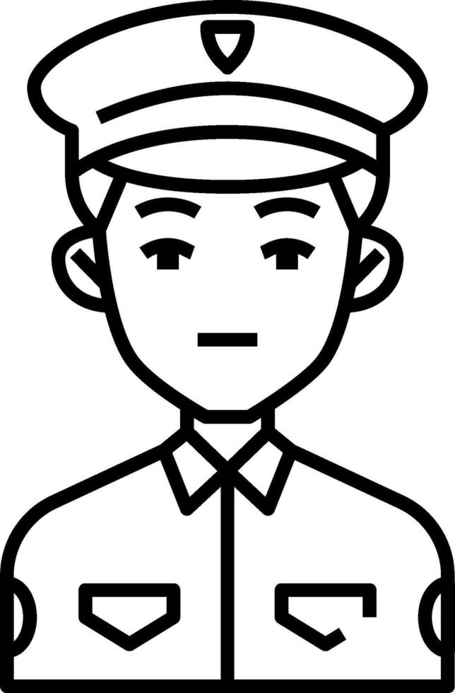 Police officer icon illustration vector