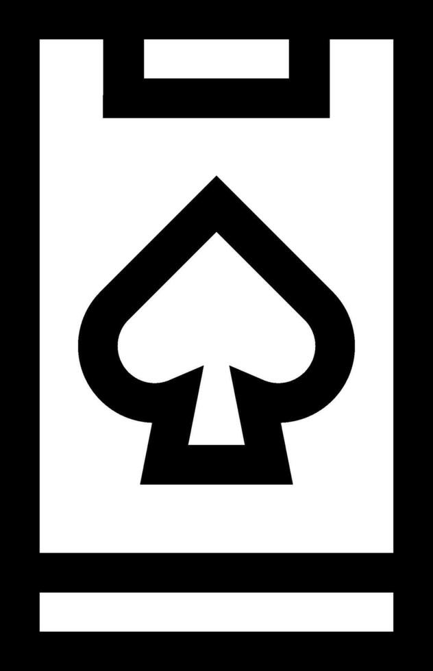 A black and white icon of a spade vector
