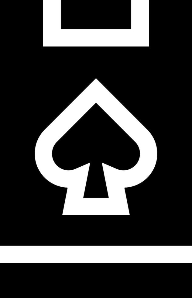 A black and white icon of a spade vector
