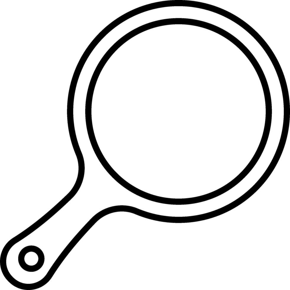 A magnifying glass icon on a white background vector