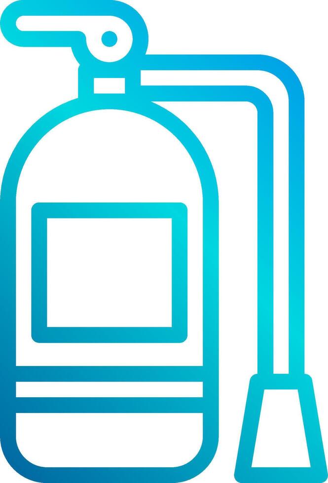 A blue and white water bottle icon vector